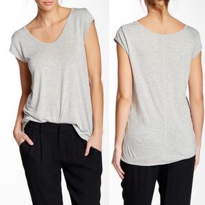 NWOT Valette V-Neck Cap Sleeve Tee